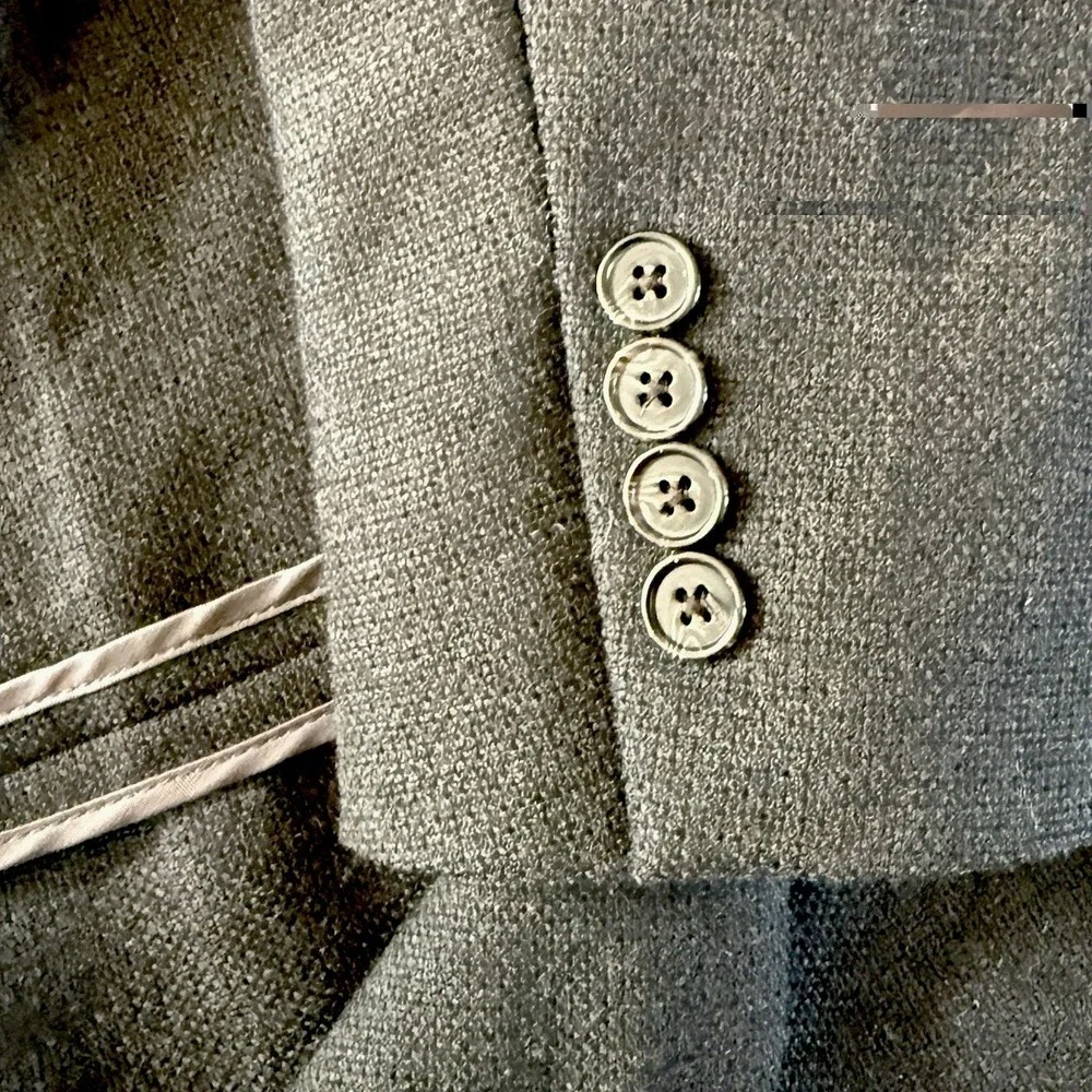 Lauren Ralph Lauren Charcoal Gray Textured Sport Coat 42R Blazer Pebbled Weave